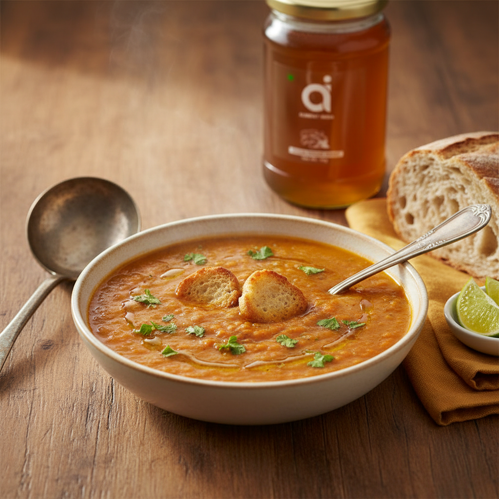 HONEY-SPICED VEGETABLE CURRY WITH CHICKPEAS
