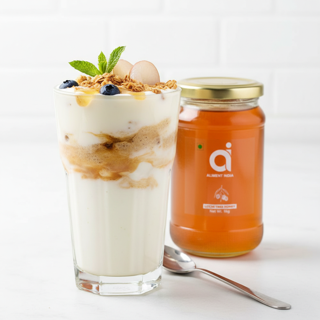 HONEY YOGURT PARFAIT WITH GRANOLA